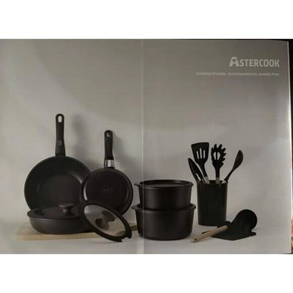 Complete Astercook 20-Piece Pots and Pans Set, Nonstick Cookware Set - Picture 2 of 9